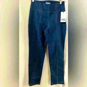 Unique Vintage 1950's retro high waisted double zipper capris XS-Size 2
